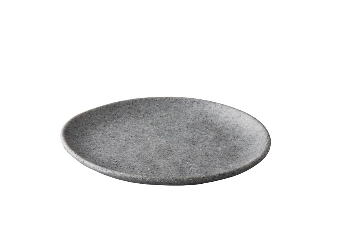 Pebble organikus tányér, szürke, 23 cm