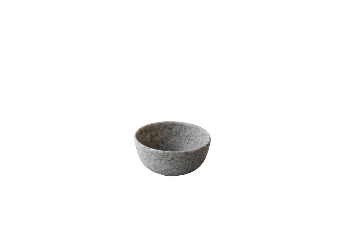 Pebble organikus mártogatós tálka, szürke, 7,2 cm