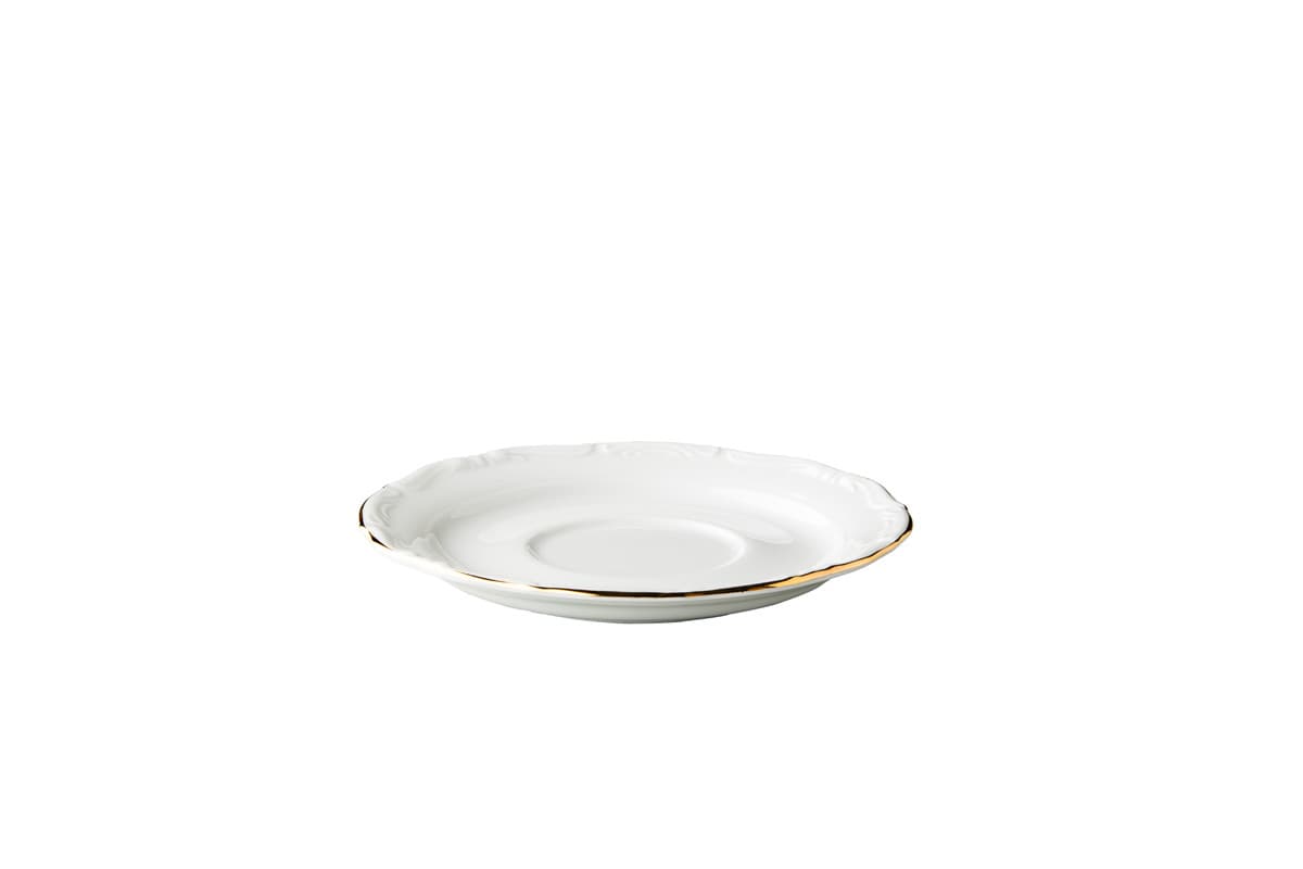 Maria Theresa leveses csészealj, arany, 17 cm