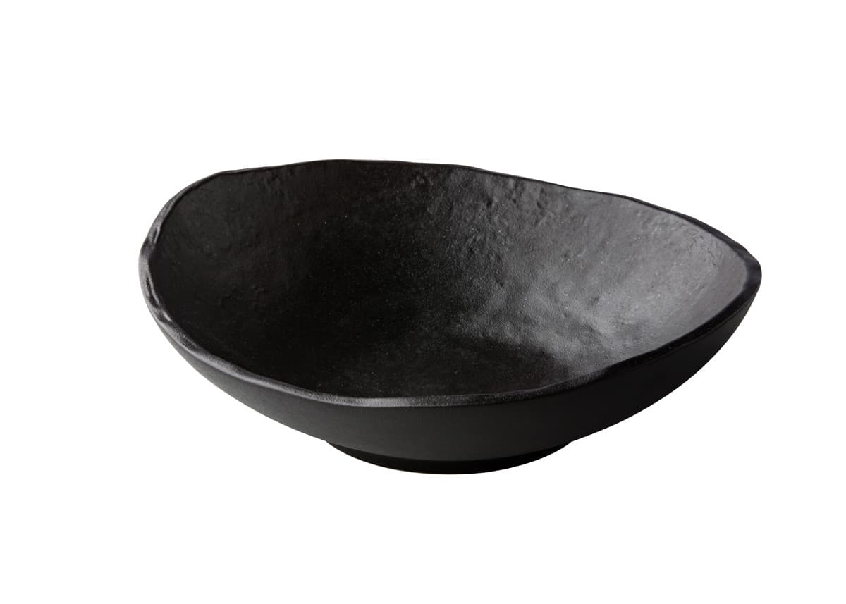 Oyster mélytányér, fekete, 25 cm