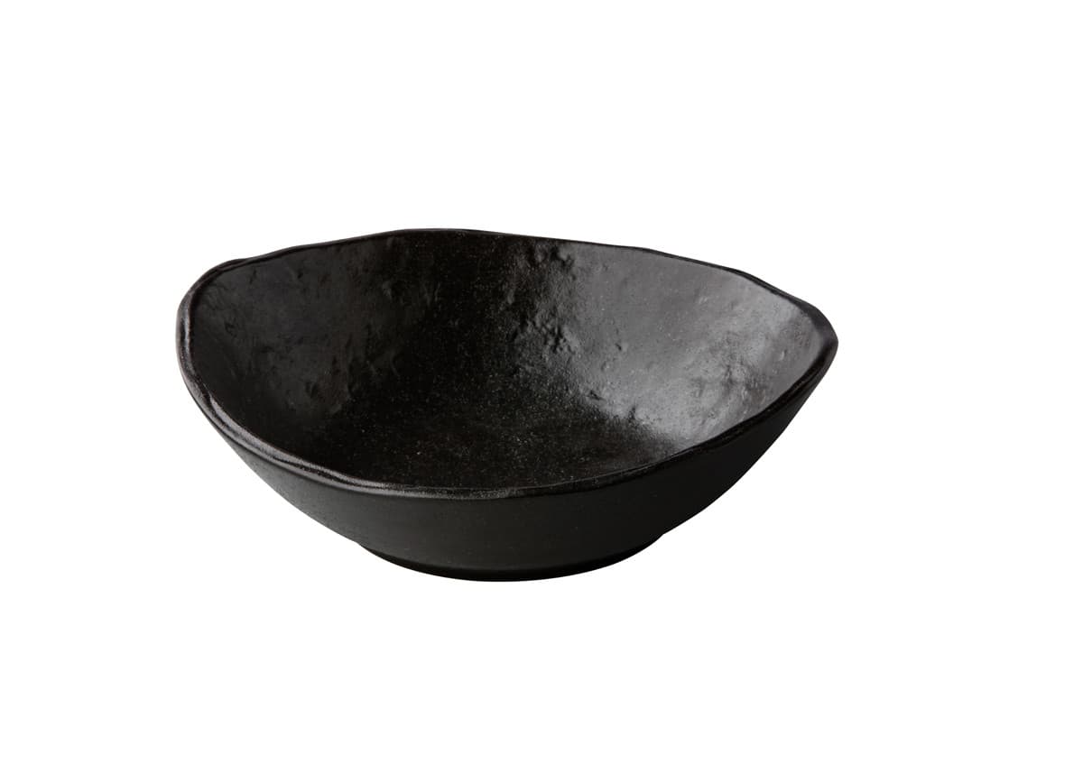 Oyster tál, fekete, 18 cm