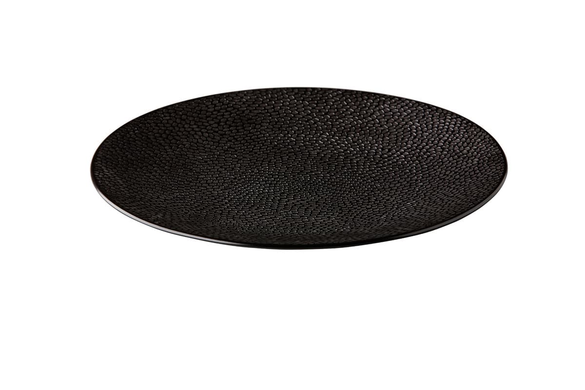 Honeycomb coupe tányér, fekete, 21 cm