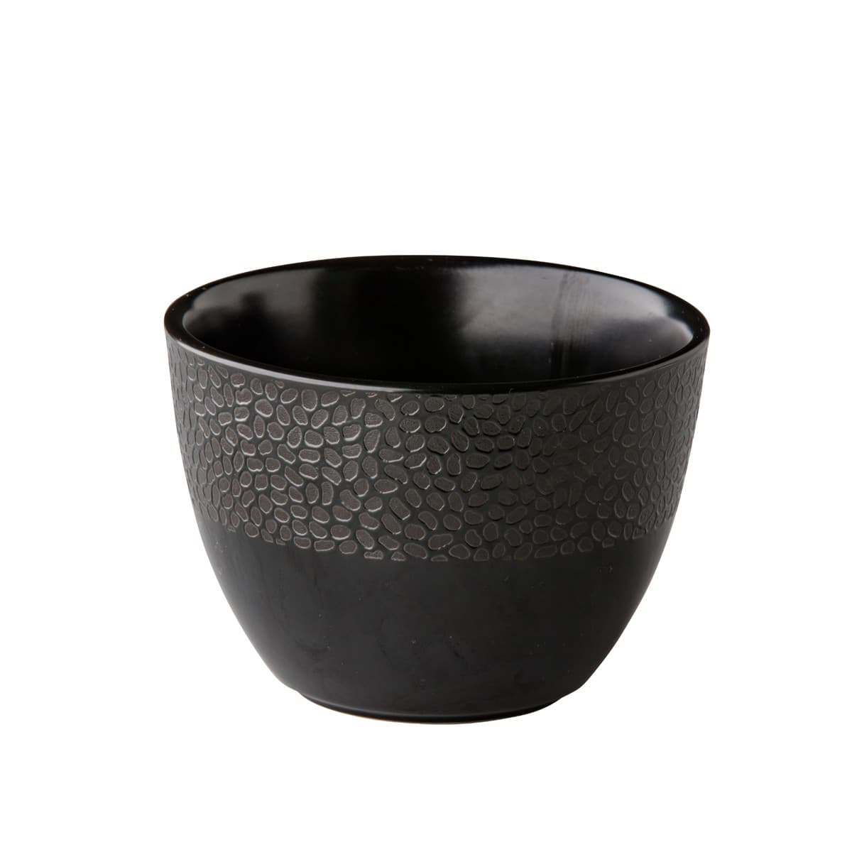 Honeycomb kerek tál, fekete, Ø 12 cm, 500 ml