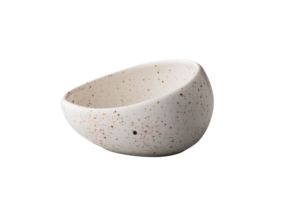 Tinto ferde tál M, matt fehér, 10 cm