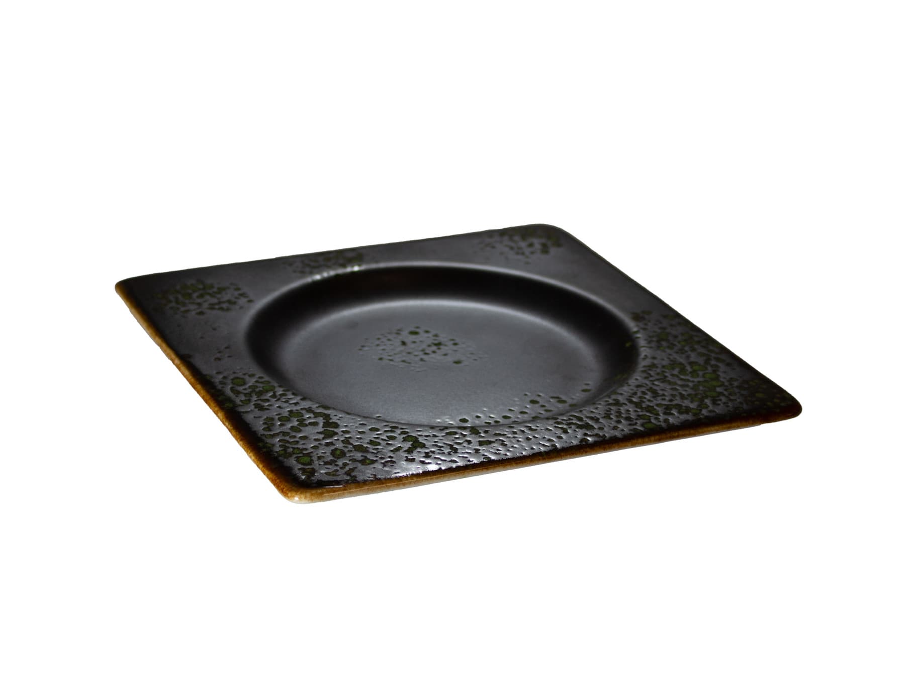 Amazon 'Jungle négyzetes tányér, zöld, 21 cm