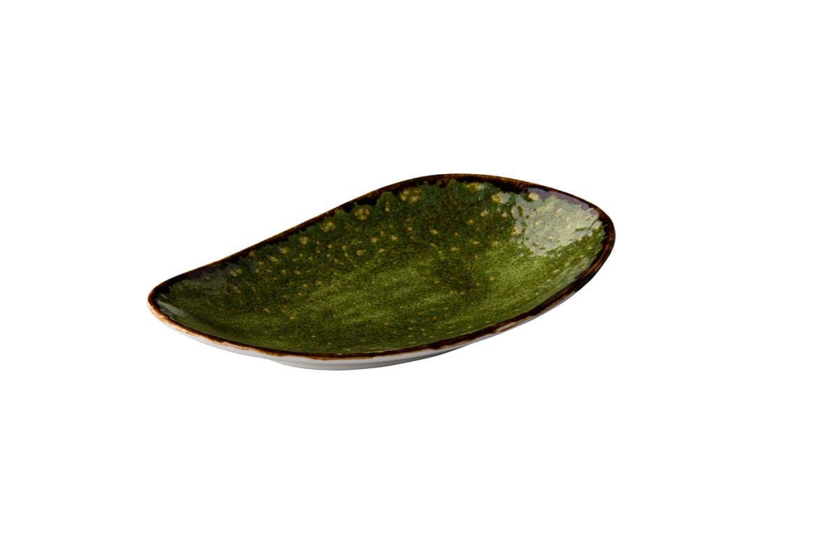 Jersey szögletes tányér, zöld, 20,5 cm