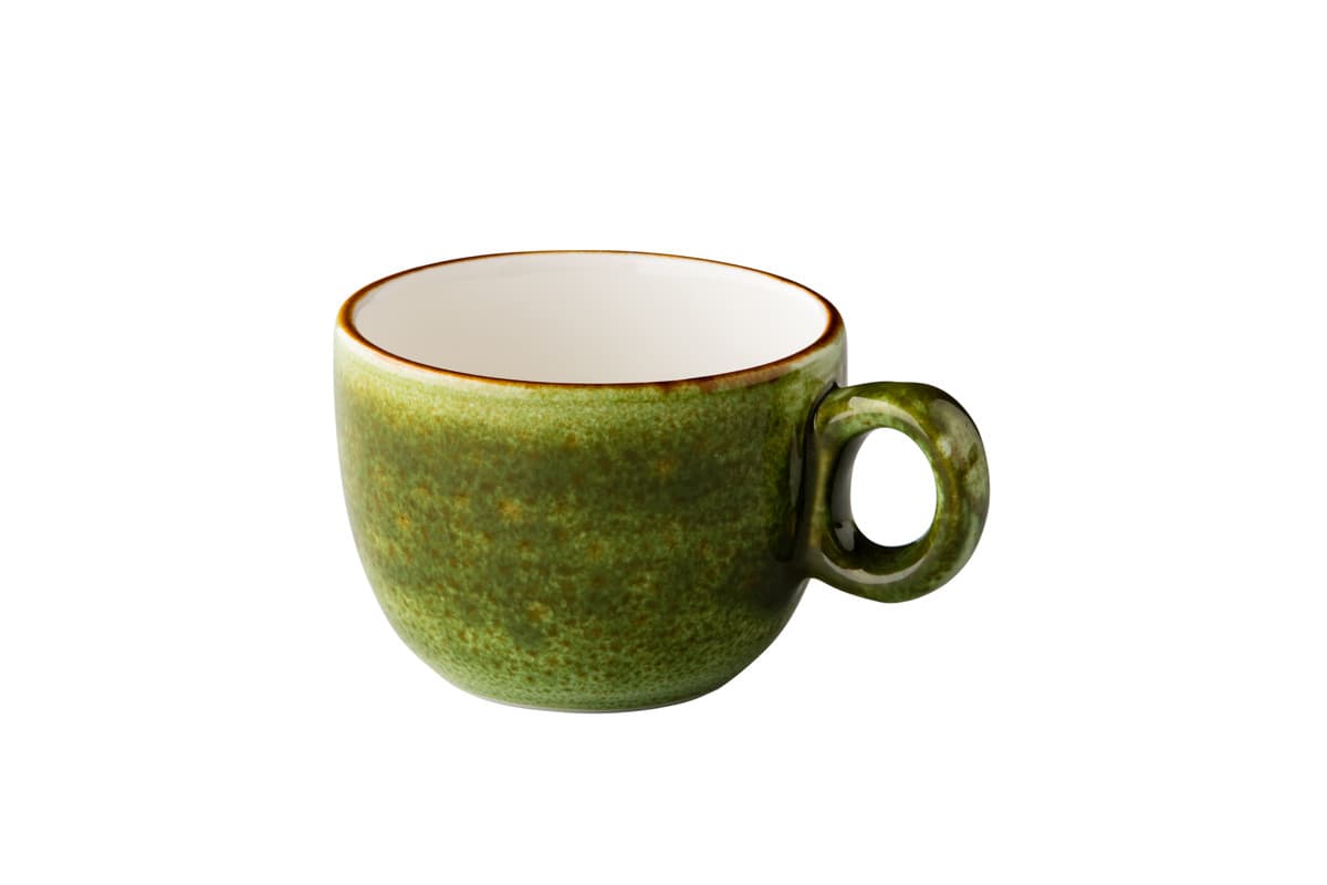 Jersey rakásolható kávéscsésze, zöld, Ø 7,5 cm, 160 ml