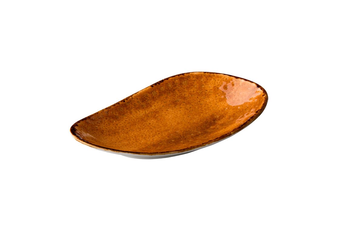 Jersey szögletes tányér, narancs, 20,5 cm