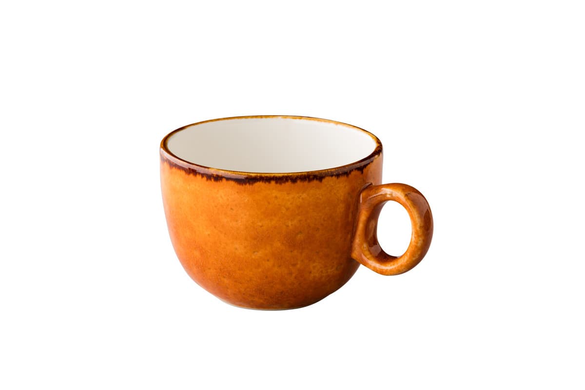Jersey rakásolható latte coffe csésze, narancs, Ø 10 cm, 350 ml