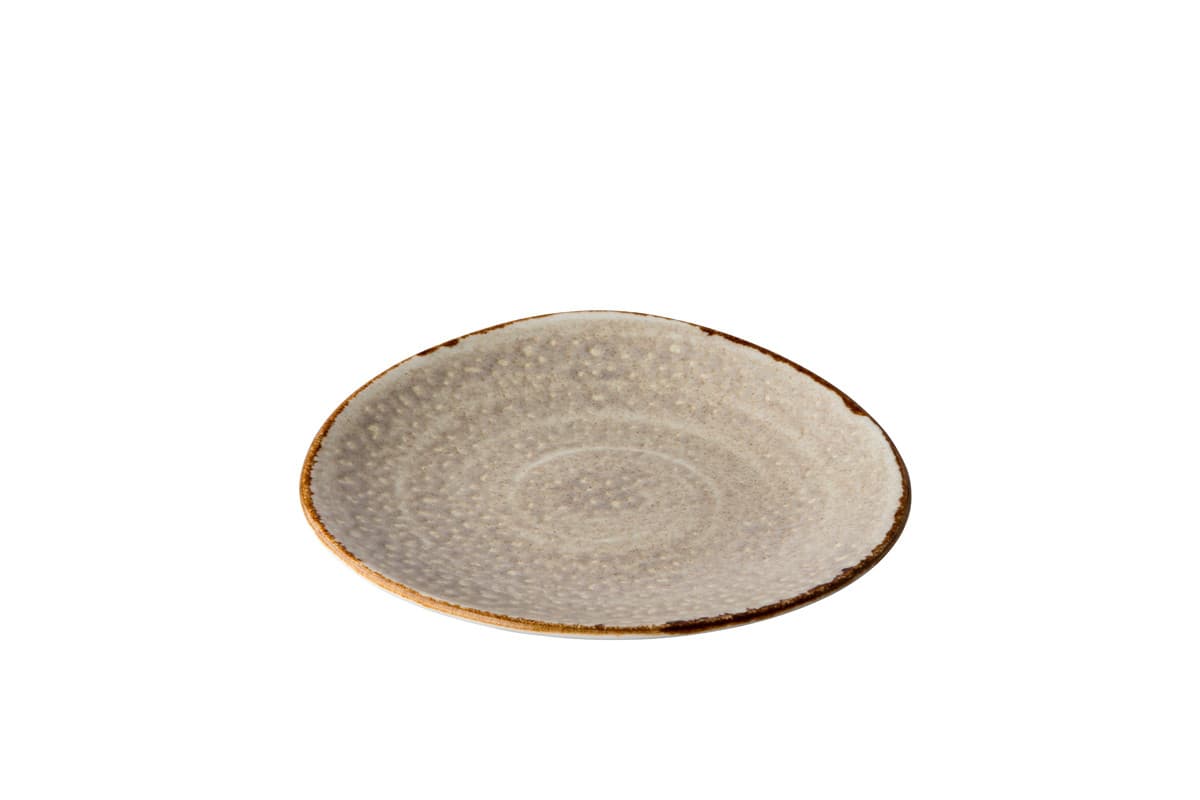 Jersey háromszög tányér, szürke, 17 cm