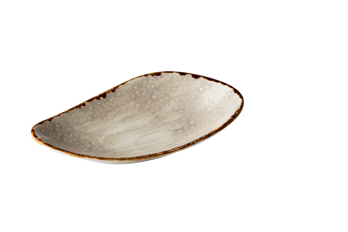 Jersey szögletes tányér, szürke, 20,5 cm