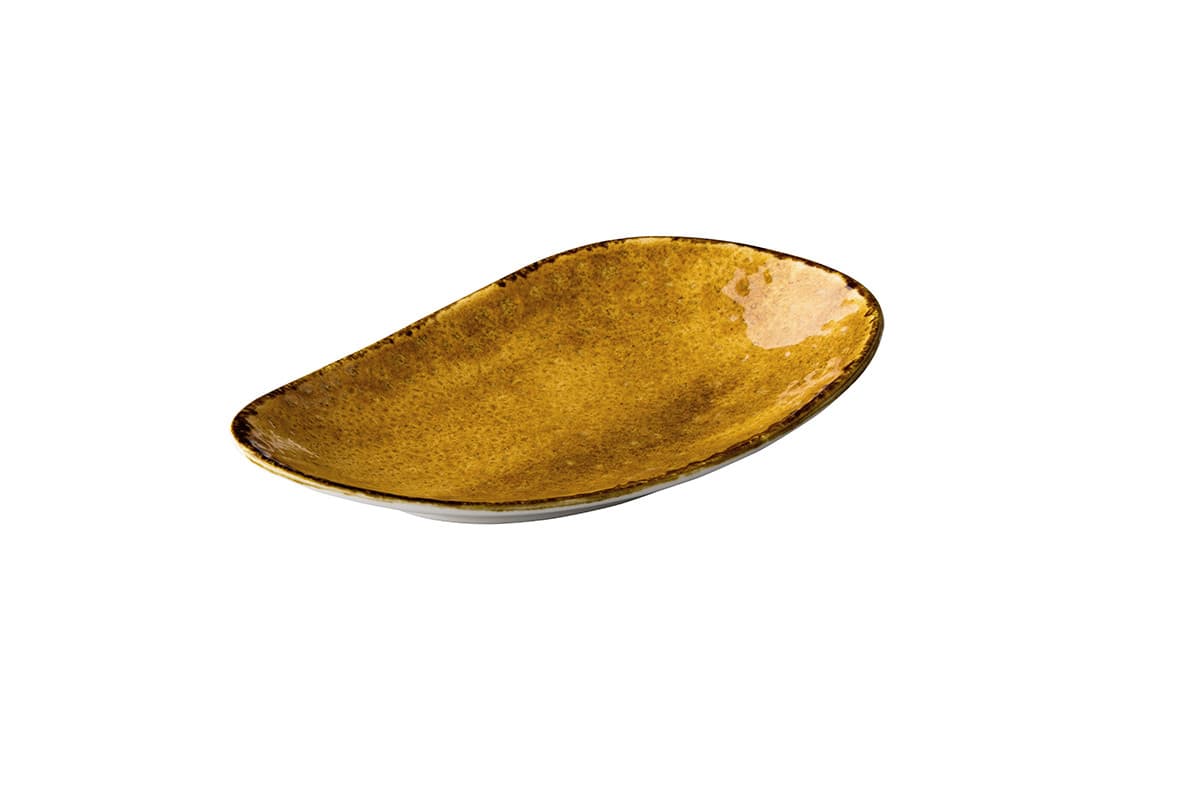 Jersey szögletes tányér, sárga, 20,5 cm