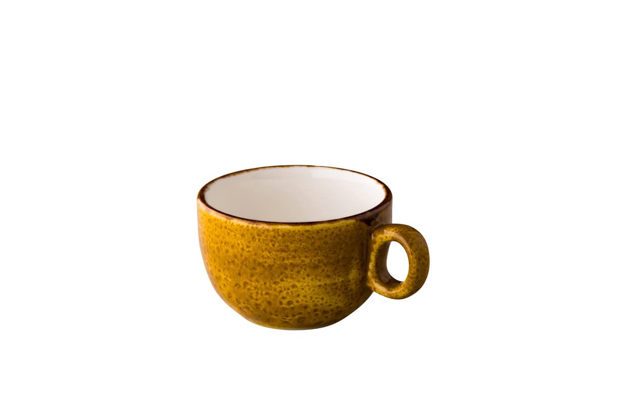 Jersey rakásolható cappuccinós csésze, sárga, Ø 8,5 cm, 200 ml
