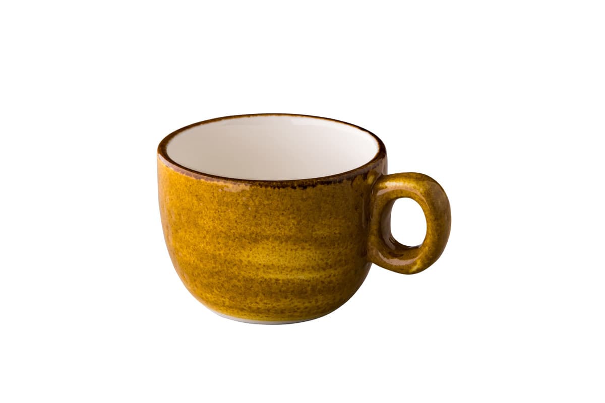Jersey rakásolható kávés, sárga, Ø 7,5 cm, 160 ml